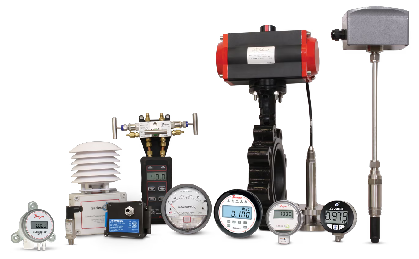 DwyerOmega Messgeräte  Produktcollage